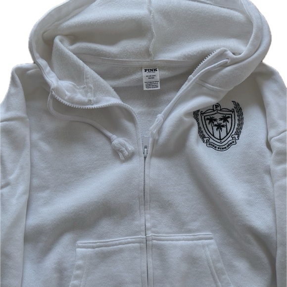 Victoria's Secret White Hoodie Sweatshirt - Picture 4 of 5